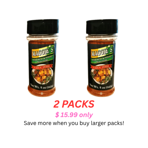 Maggie’s Cajun Meat and Potato Seasoning | 2 PACKS ONLY 15.99$
